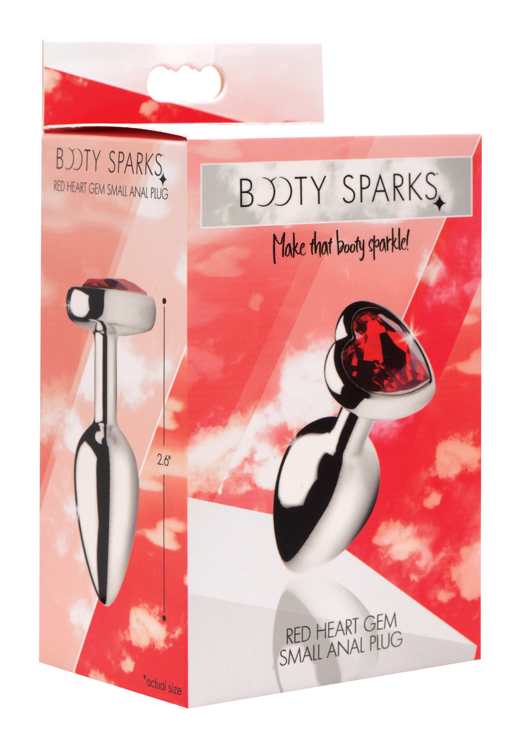 Red Heart Gem Anal Plug- Small - Image 5