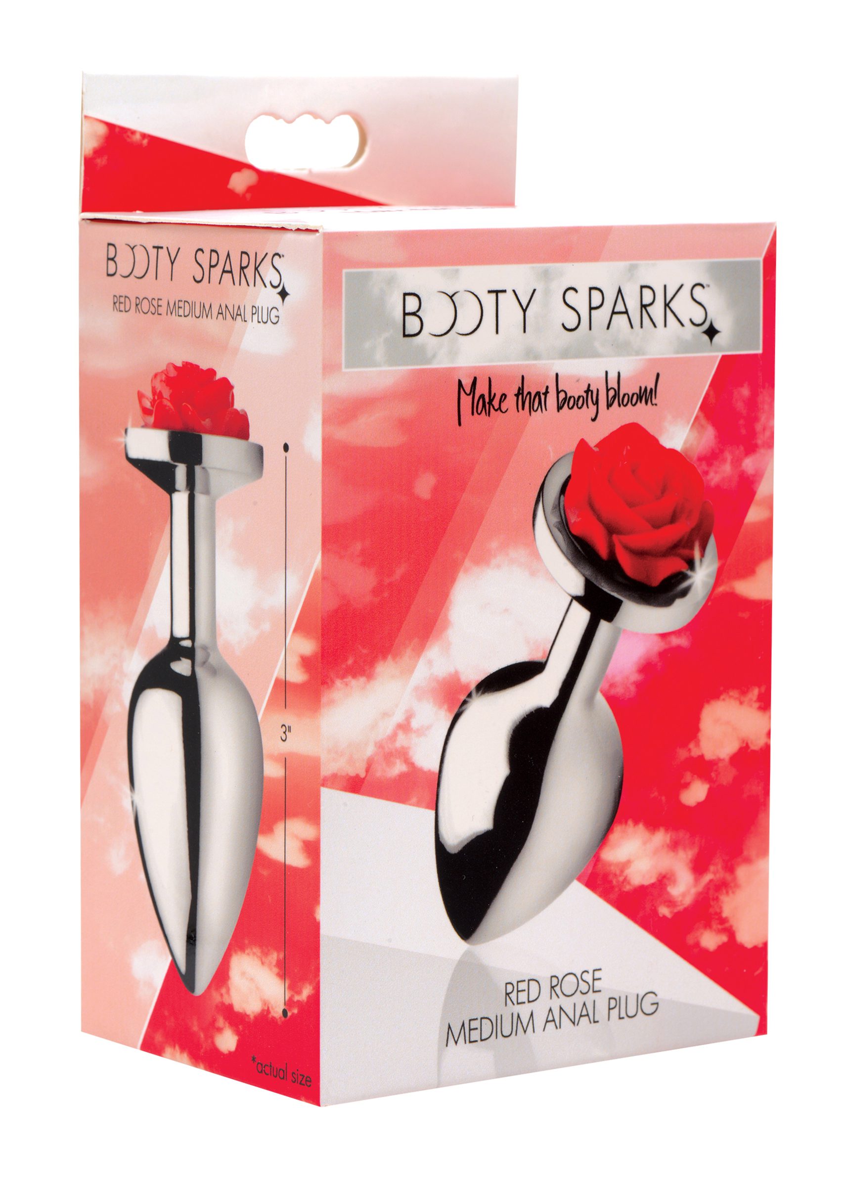 Red Rose Anal Plug- Medium - Image 5