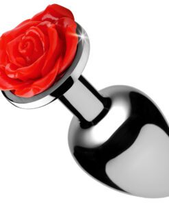 Red Rose Anal Plug- Medium