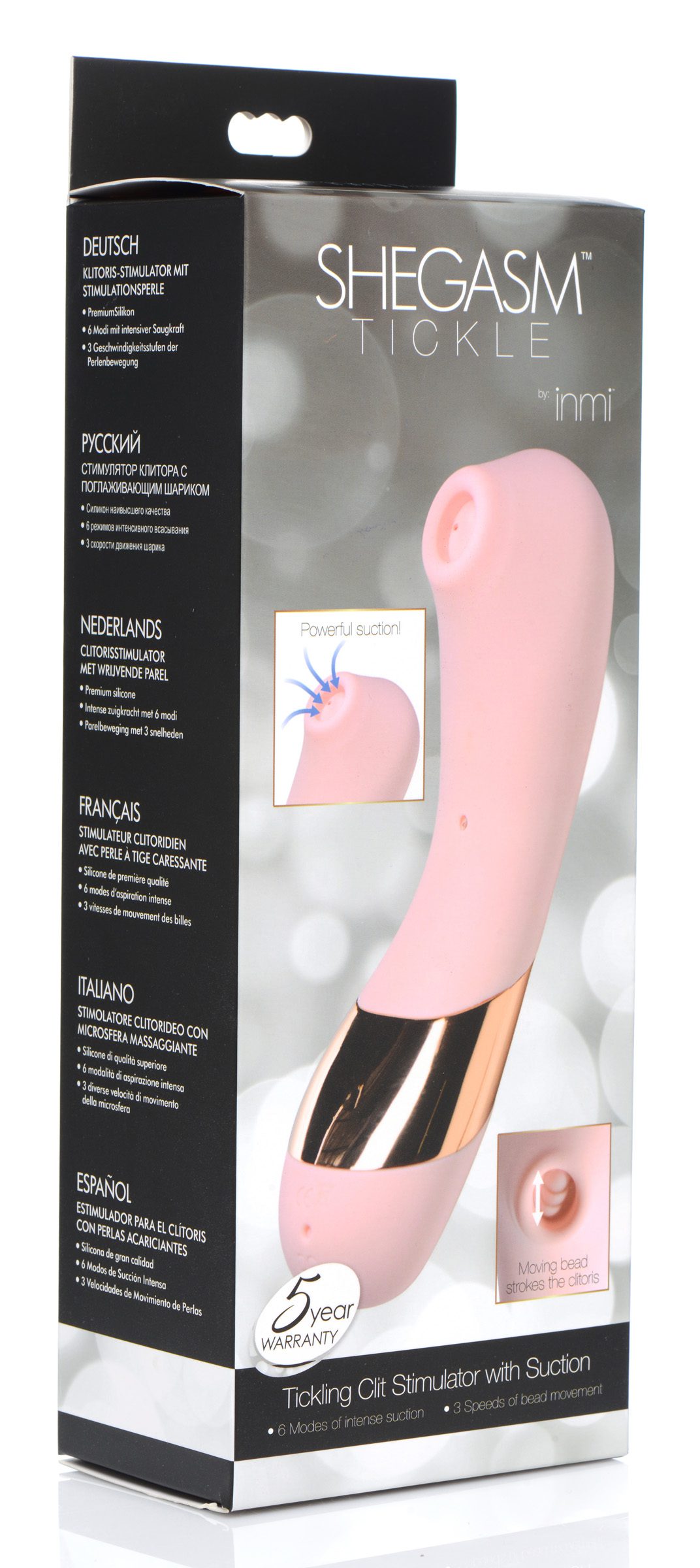 Shegasm Tickle Tickling Stimulator with Suction - Image 5