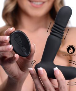 Silicone Thrusting Anal Plug With Remote Control