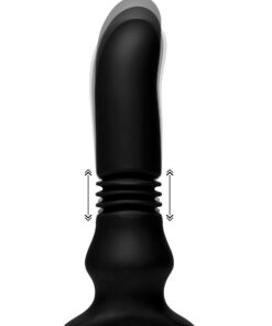 Silicone Vibrating and Thrusting Plug with Remote Control