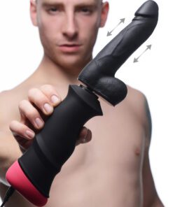 Mega-Pounder Hand-held Thrusting Silicone Dildo
