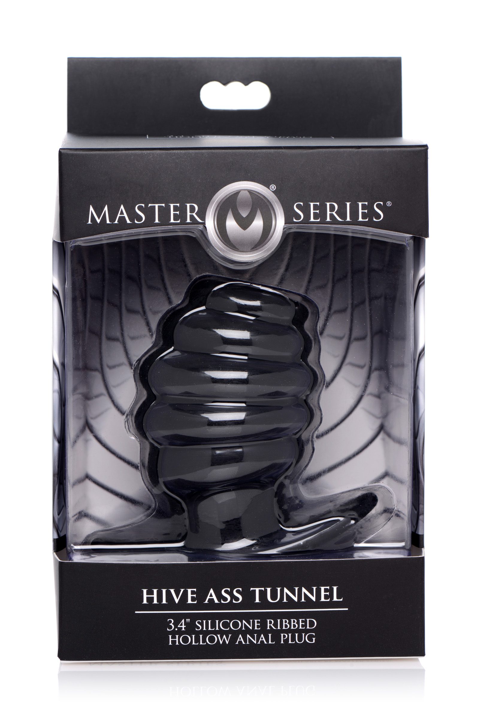 Hive Ass Tunnel Silicone Ribbed Hollow Anal Plug - Medium - Image 7