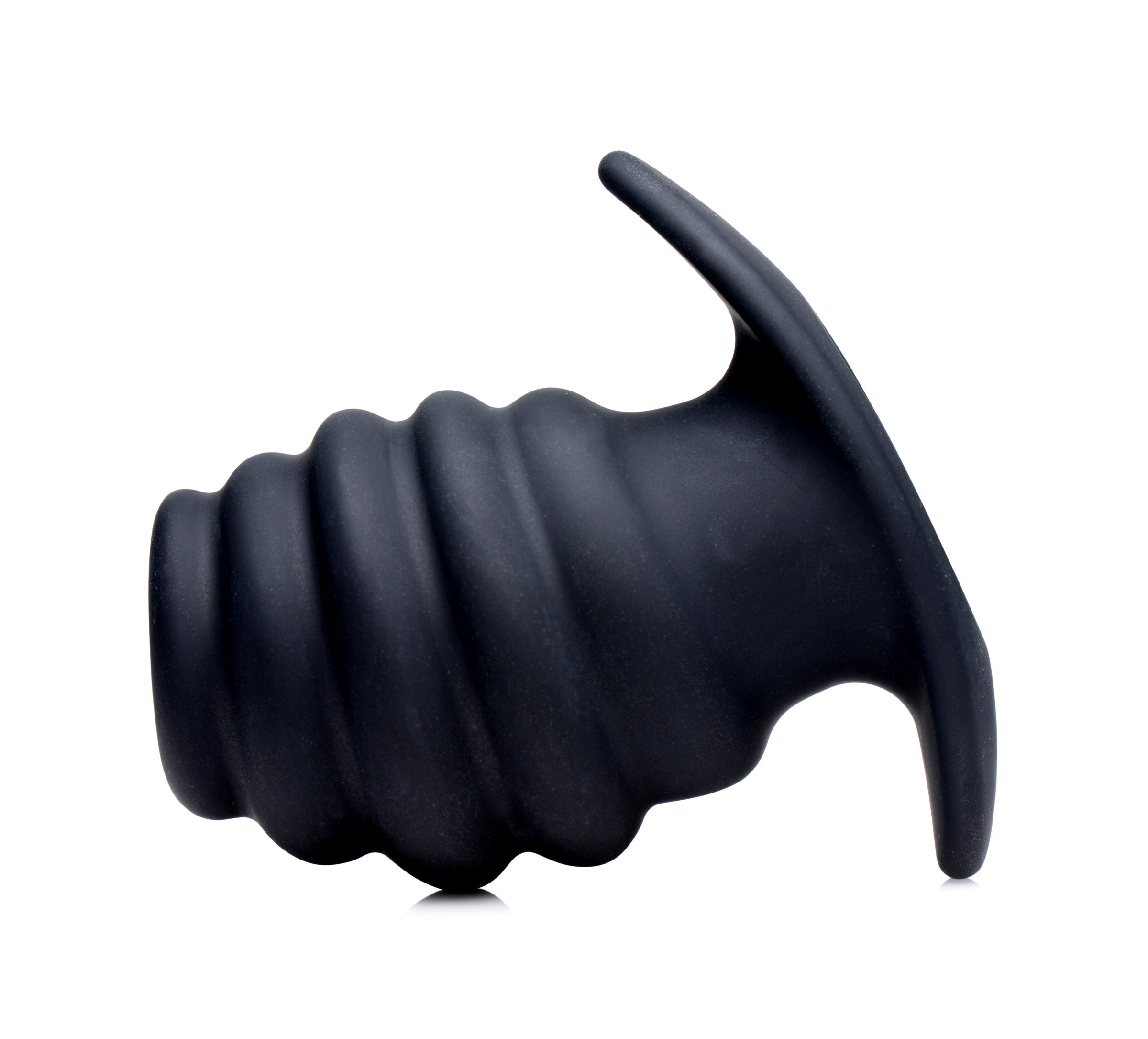Hive Ass Tunnel Silicone Ribbed Hollow Anal Plug - Medium - Image 3
