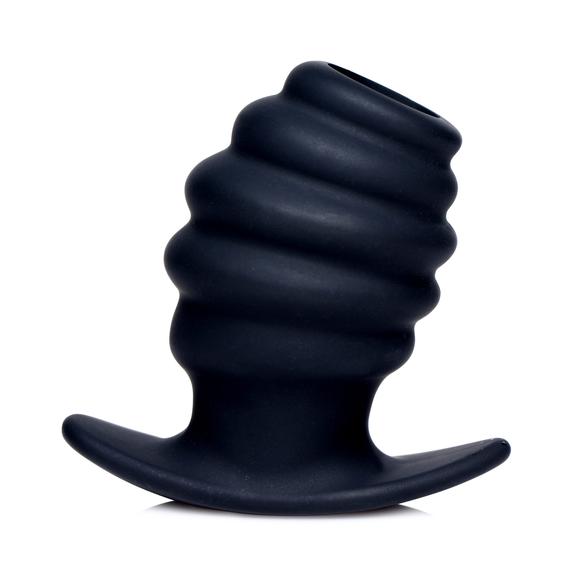 Hive Ass Tunnel Silicone Ribbed Hollow Anal Plug - Small - Image 3