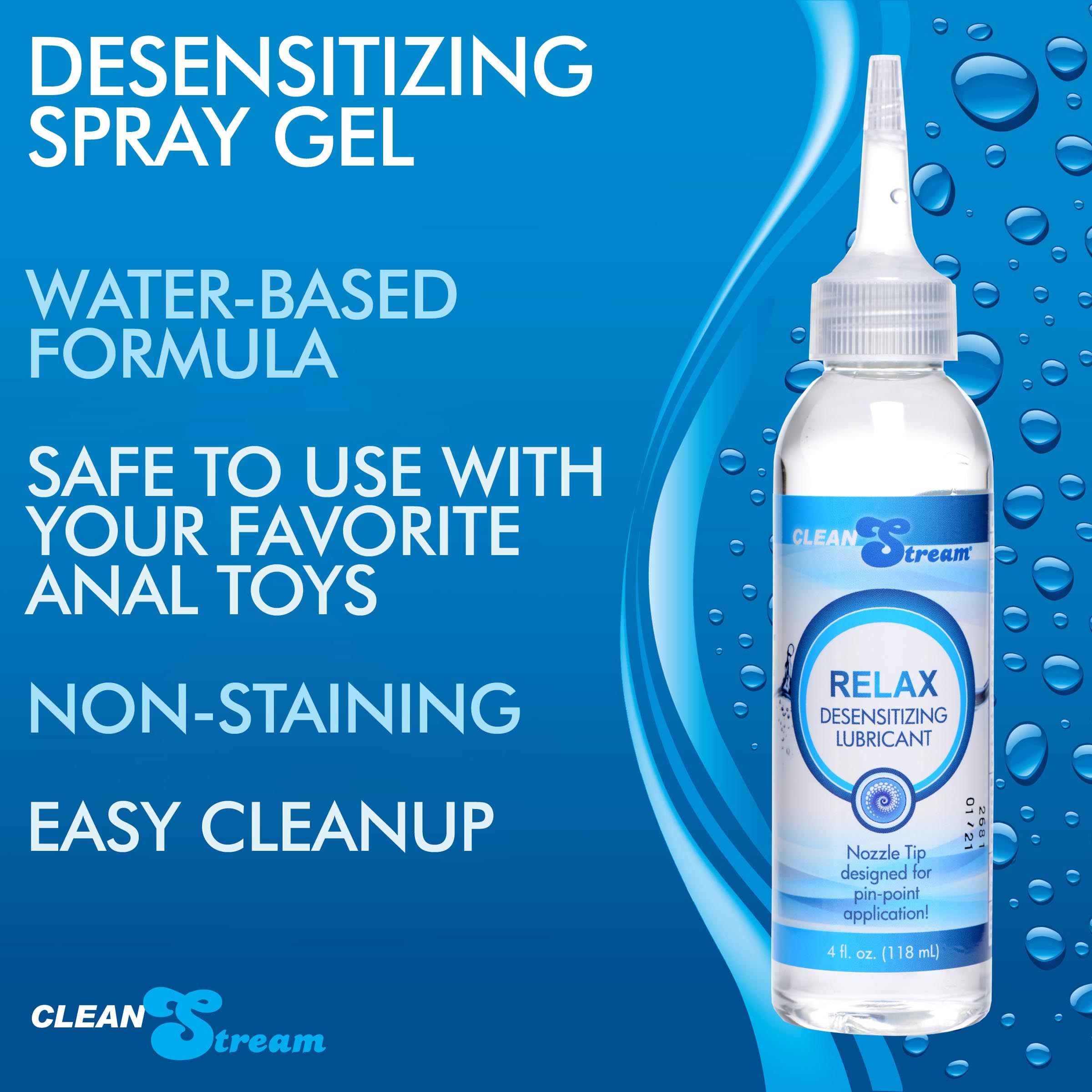 Relax Desensitizing Lubricant With Nozzle Tip - 4 oz. - Image 4