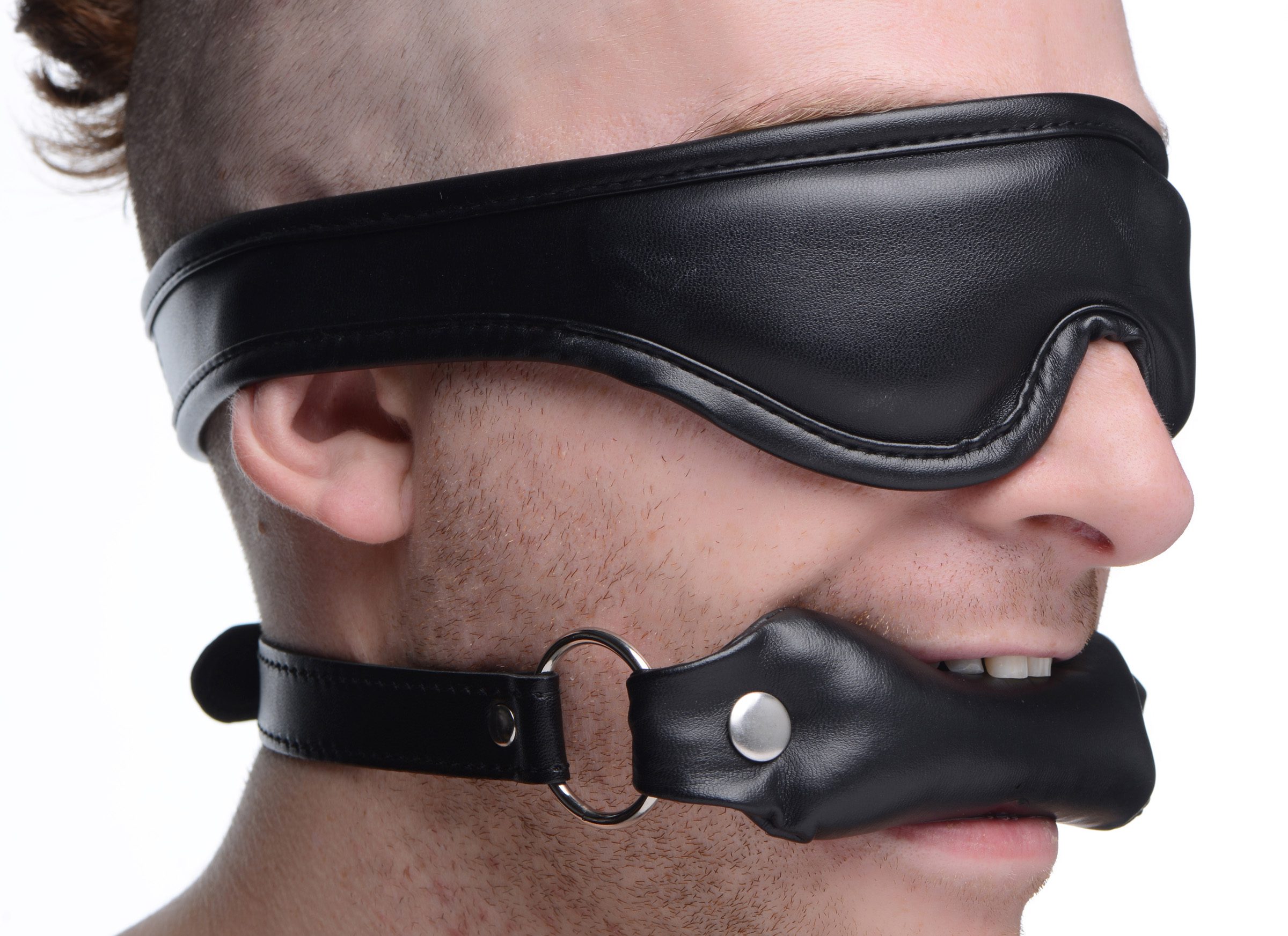 Padded Blindfold and Gag Set - Image 2