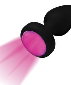 7X Light Up Rechargeable Anal Plug - Small