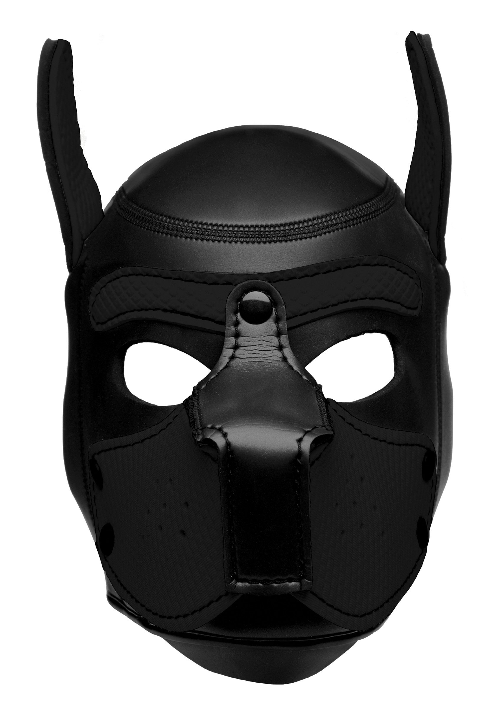 Spike Neoprene Puppy Hood - Black - Image 3