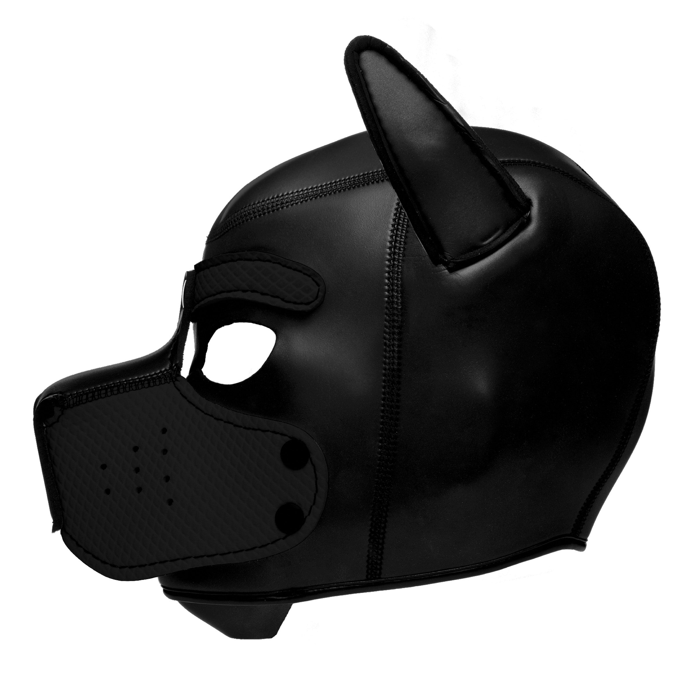 Spike Neoprene Puppy Hood - Black - Image 4
