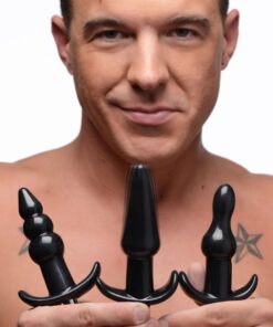 Thrill Trio Anal Plug Set - Black