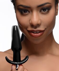 Smooth Vibrating Anal Plug - Black