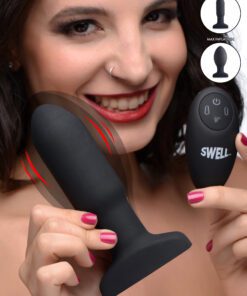 Worlds First Remote Control Inflatable 10X Vibrating Missile Silicone Anal Plug