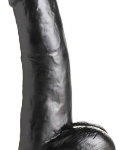 JOCK 8 Inch Dong with Balls Black