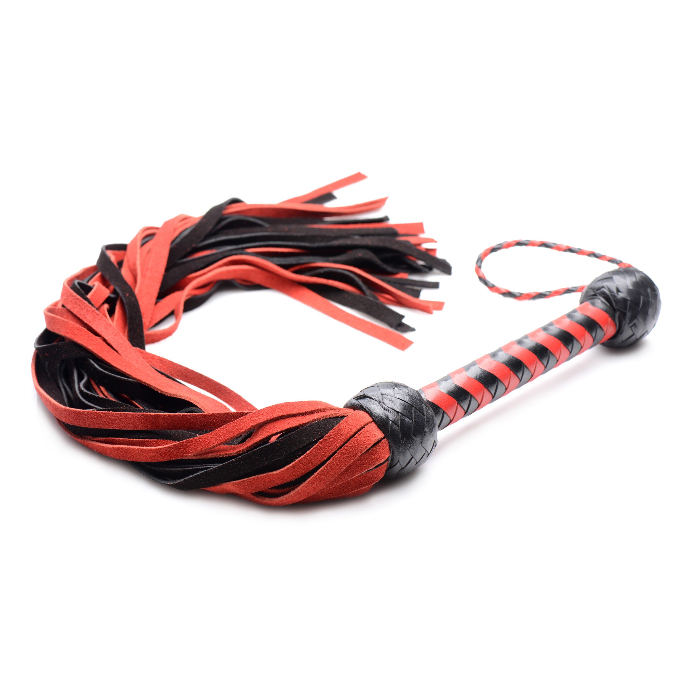 Isabella Sinclaire Black and Red Suede Flogger - Image 2