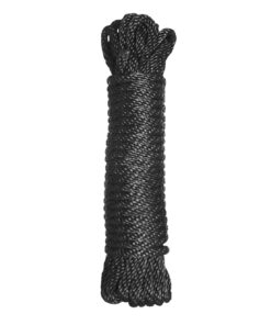 Premium Black Nylon Bondage Rope- 25 Feet