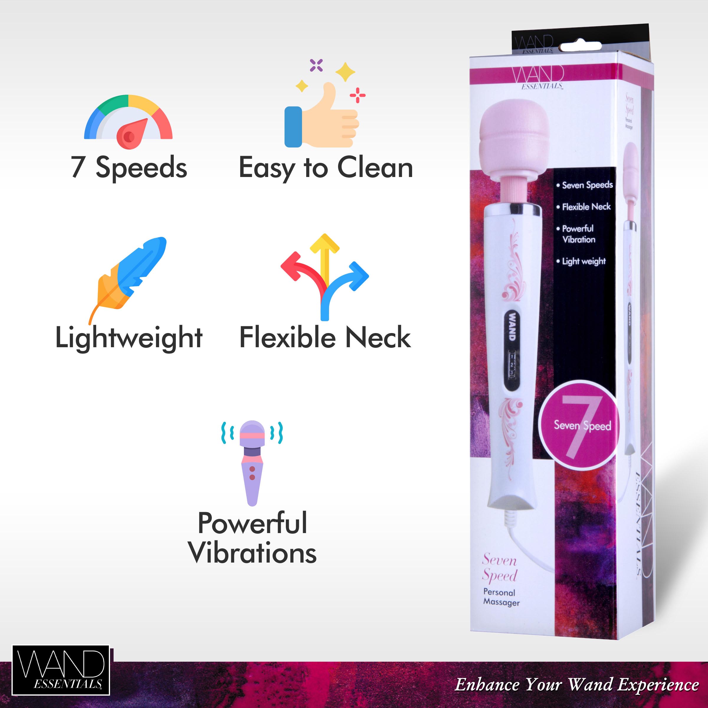 Wand Essentials 7-Speed Wand Massager - Image 2