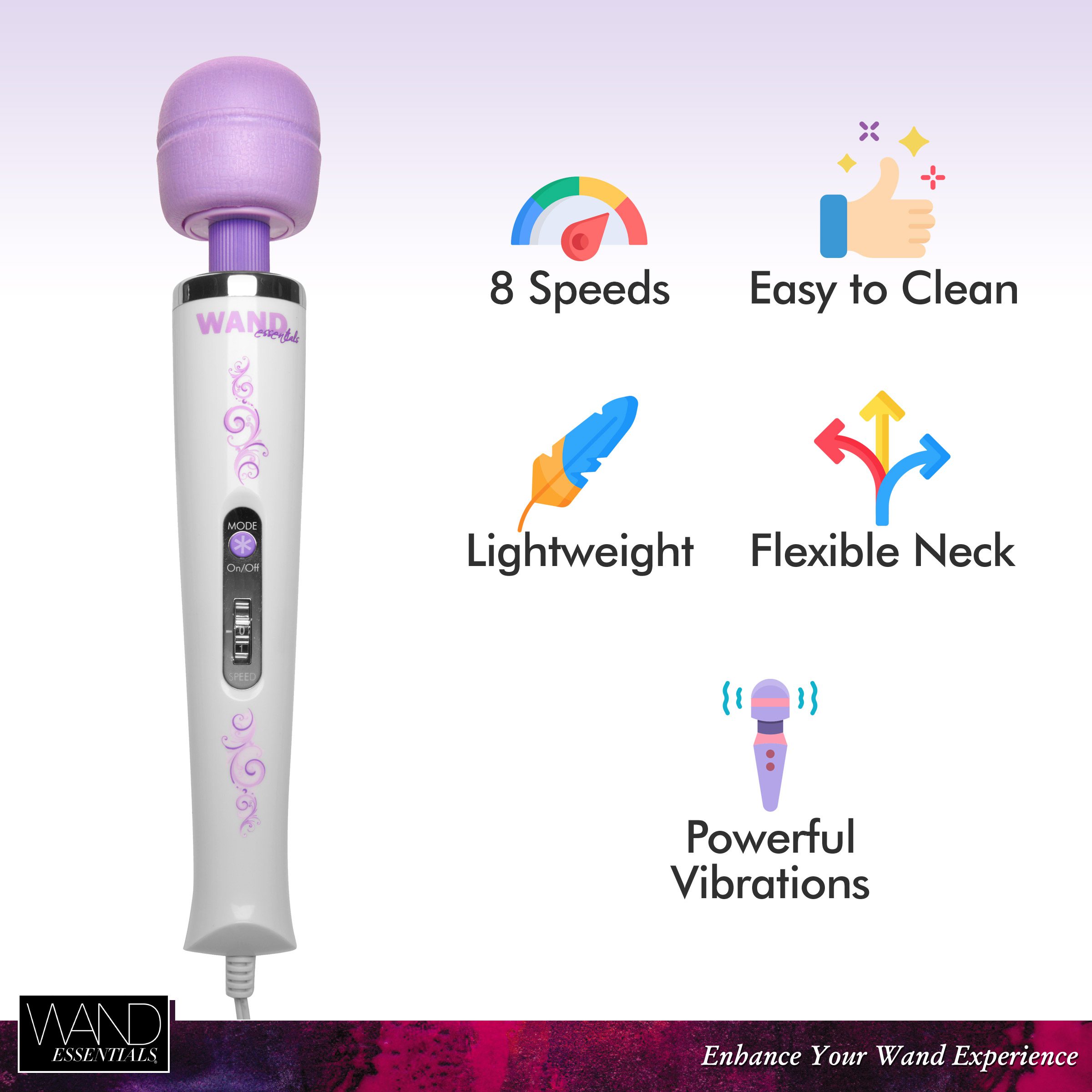 Wand Essentials 8 Speed 8 Mode Massager - Image 4
