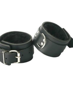 Strict Leather Fur Lined Wrist Cuffs